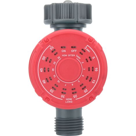 Programmateur d'arrosage automatique G3/4 DN20, contrôleur d'irrigation de jardin avec filetage standard US, vanne électromagnétique ABS étanche IP54 (1/5)
