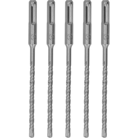 Set mit 5 selbstzentrierenden 160-mm-Schlagbohrern, 2-schneidige Hartmetallspitze für Ziegel/Stein/Beton, 6 mm/0,24 Zoll