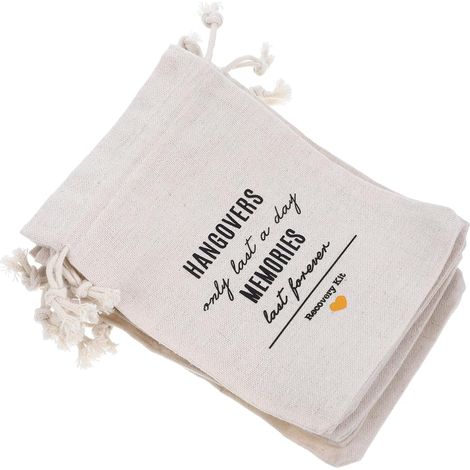 10 wiederverwendbare Geschenktüten mit Kordelzug für Junggesellinnenabschiede  Weißer Stoff, leicht, mit Kordelzugverschluss, für Babypartys und Hochzeitsfeiern (1/5)