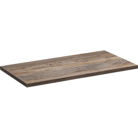 Piano lavabo VANTA rovere scuro 100 cm – Mensola da bagno