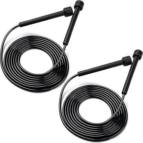 Skipping Rope Speed Rope 2.8 m, Black (1/5)