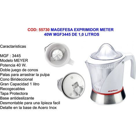 Spremiagrumi MAGEFESA MEYER 40W 1 LITRO MGF3445