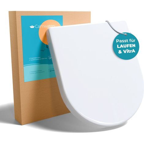 Calmwaters WC Sitz für Laufen Pro & VitrA mit Absenkautomatik & Top-Fix (1/5)