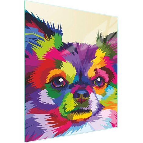 TAGLIERE IN VETRO 45x52 Cane (1/5)