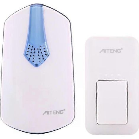 Sonnette sans fil étanche, sans piles, portée de 130 m, prise américaine - AITENG V026G (1/5)