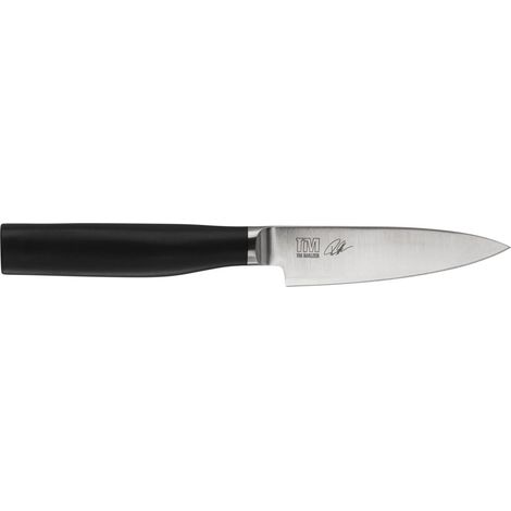 KAI Tim Mälzer Kamagata cuchillo de oficina japonés punta de hoja 9,5 cm longitud de la hoja - acero inoxidable 4116 forjado - 56 (±1) HRC - mango de POM pulido - cuchillo de verduras - Hecho en Japón (1/3)