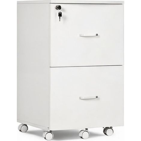Meuble de rangement de bureau blanco 43 x 45 x 72 cm (1/5)