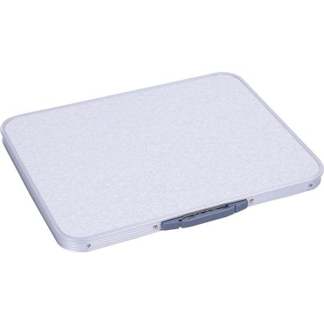 Mesa plegable ajustable fabricada en aluminio ligero: ideal para usar como escritorio o mesa de picnic, perfecta para el jardín, el camping y el uso al aire libre.