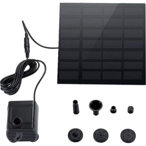 Riloer 180L/H Solarbetriebene Tauchpumpe für Gartenteiche und Springbrunnen