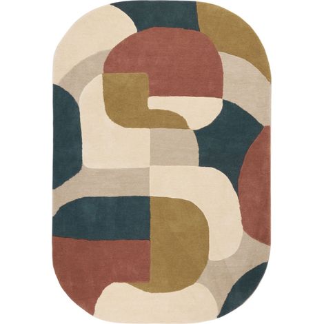 Tapis de sol en Laine à motifs graphiques ANDREÏ (1/4)