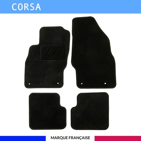 Tapis de voiture - Sur Mesure pour CORSA (2006 - 2014) - 4 pièces - Tapis de sol antidérapant pour automobile (1/4)