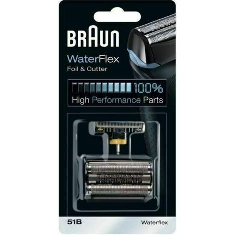 Elle – Tête de rasoir Braun 51B WaterFlex – Compatible avec Series 5 – Installation facile – Remplacement tous les 18 mois pour performance optimale