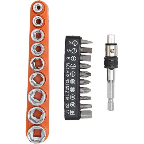 Lot de 20 porte-embouts portables avec tige d'extension de 70 mm de long pour outils de mécanicien, utilisation professionnelle (1/5)