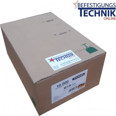Klammern B19CLF 35×18mm 19mm für Kartonverschlusshefter Prebena KTVH-B19H KTVH-B19D Bostitch Akku DS"-"EN15210
