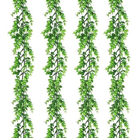 4 Pièces Plantes Artificielles Mur Vegetal Artificiel Interieur pour Vignes Faite à la Main Guirlande Mariage Verdure Arch Fond Lieres Artificielles Decoration Interieur