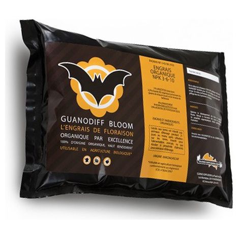 Engrais GUANODIFF Bloom - sachet de 500 gr - Guano Diffusion