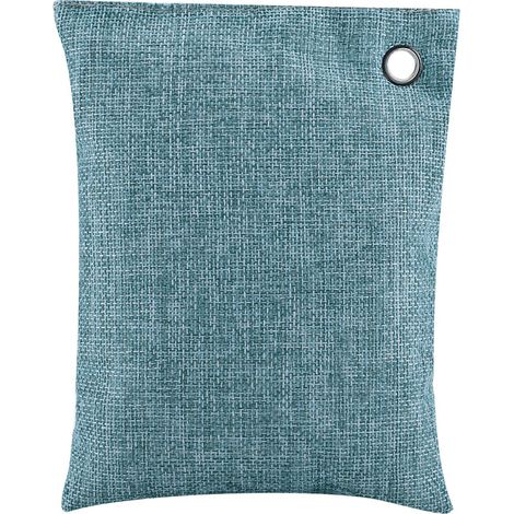 Sac purificateur d'air 8 couleurs au charbon actif et bambou, désodorisant pour voiture, bleu foncé (1/5)