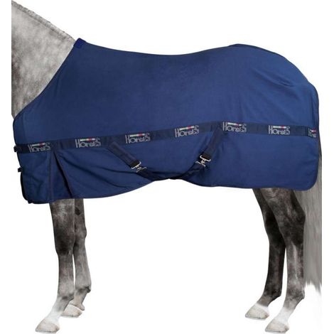 155 cm, Blu: Coperta in cotone da box Moon con doppia chiusura