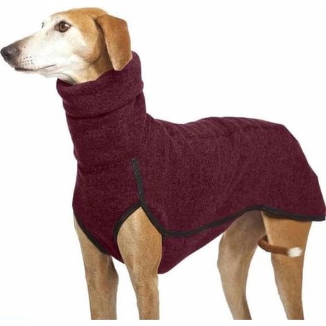 Abbigliamento per levrieri di taglia grande, maglioni a collo alto, gilet in pile per levrieri, maglioni elasticizzati, cappotti per cani di taglia media e grande (1/5)