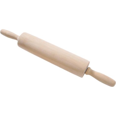 FLITI Wooden Rolling Pin, Pastry Rolling Pin, Kitchen Accessories, Baking Utensils, Rolling Pin, Wood, 43 x 5 x 5 cm (1/4)