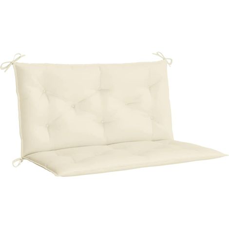 Maison Exclusive - Gartenbank-Auflage Cremeweiß 100x(50+50)x7 cm (1/5)