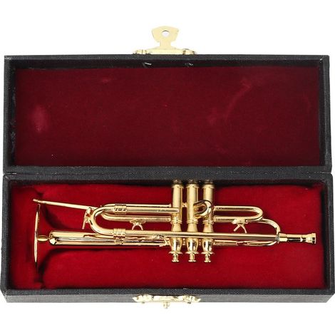 Bürodekoration, Modell eines Bassinstruments, Trompetensammlung, Ornamente, Kunsthandwerk (1/5)