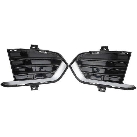 1 paire de caches de feux antibrouillard de pare-chocs et grille SK601905, bandes de garniture de feux antibrouillard latérales gauche et droite noires, compatibles avec les modèles XT5 2017-2019. (1/5)