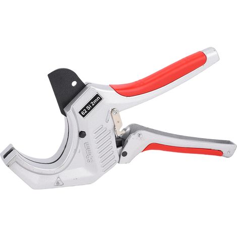 Coupe-tuyau, ouverture de 63mm, poignée en caoutchouc antidérapante, outil de coupe haute résistance avec loquet de sécurité pour PVC tpr PE (1/2)