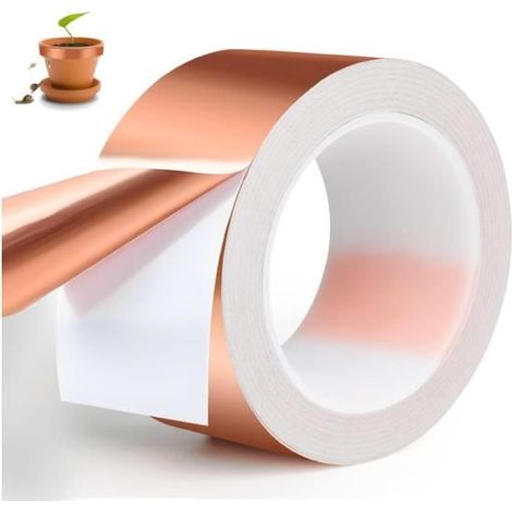 Kupferband 50 mm x 20 m, Schneckenbarriere zum Schutz der Pflanzen im Hochbeet.