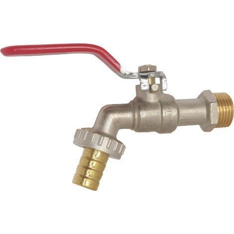 Frostbeständiger Außenwasserhahn aus verchromtem Messing – Zwei 3/4-Zoll-Auslässe – Hoher Wasserdurchfluss für Toilettenspülungen – Einfache Installation (1/5)