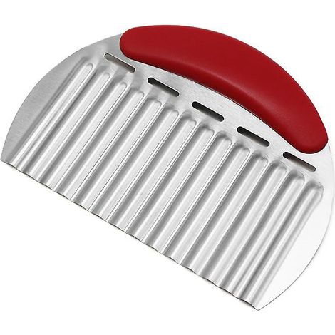 couteau Trancher Les Pommes De Terre, Couteau Lame Ondule, Trancheuse Frites Ondules, Couteau Lame Ondule En Acier Inoxydable Pour Lgumes, Fru (1/5)