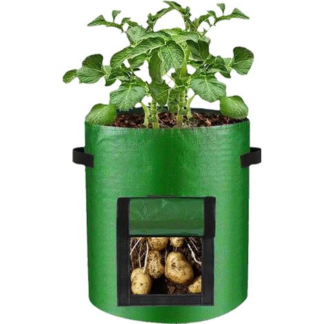 Sachets de Culture 20 pièces 30x35cm – Tissu Respirant avec Fenêtre de Ventilation – Pour Tomates, Fraises, Pommes de Terre – Jardinage Potager (1/5)
