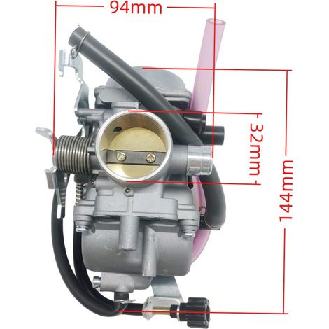 KLF300 carburetor, compatible with the KLF 300 off-road vehicle (1986-1995), part number 606-062 (1/4)