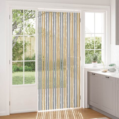 vidaXL Tenda per insetti in chenille Grigio e Beige 100 x 220 cm