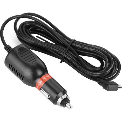 Ladekabel für Zigarettenanzünder, Autokamera, GPS-Navigationsgerät, 12–24 V, 3,5 Meter (1/5)