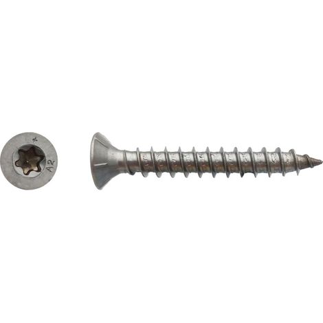 Vis pour construction bois tête fraisante Torx® Inox A2 - 8 x 400 mm - BIVI