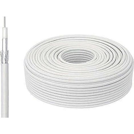 TRADE SHOP - 15 Metri Cavo Prolunga Coassiale Per Tv Antenna Digitale Terrestre 75 Ohm -