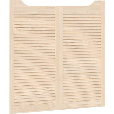 Maison Exclusive - Schwingtüren 2 pcs Natur Massives Kiefernholz