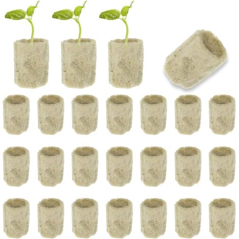 50 Pieces Rockwool Cubes, 2 x 2 x 2.7 cm Rockwool Cube, Soilless Growing Cubes, Hydroponic Rockwool Plugs for Cuttings, Cultivation and Transplanting of Seedlings (1/5)
