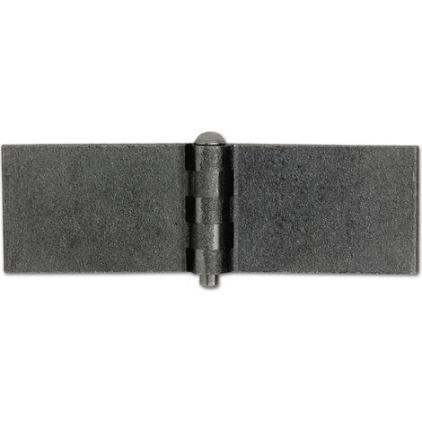 Anschweißscharnier Rolle ø 22 mm, Bandlappen 75x60 mm,Stahl blank