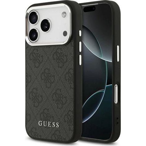 Coque MagSafe Guess 4G Classic Logo pour iPhone 17 Pro - noire