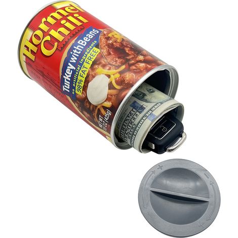 1 Tirelire en fer-blanc,fausse tirelire en métal,coffre de rangement dissimulé,sécurité discrète,usage domestique (1/5)