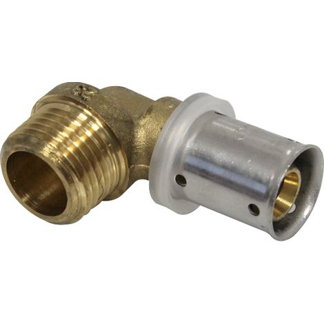 Raccord multicouche à sertir coude mâle (15/21) 1/2" - Ø16x2,0 - MULTIPEX (1/4)
