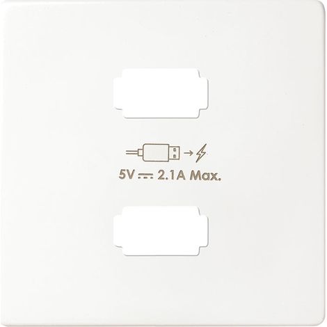 SIMON 8221096-030 Placa cargador 2xUSB 5V 2.1A blanco (1/2)