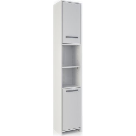 Badschrank Kiko, Weiß, 30 x 190 cm, Vicco