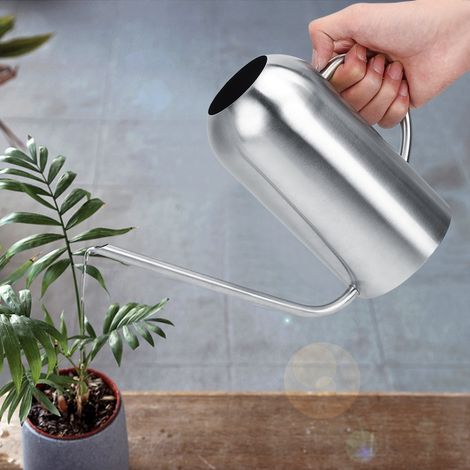 Arrosoir à long bec en acier inoxydable de 1,5 L pour plantes succulentes - Outil d'arrosage pour le jardin (1/5)