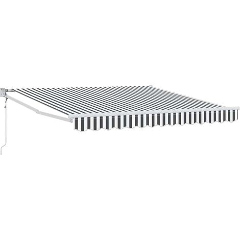 Maison Exclusive - Markise Einziehbar Anthrazit und Weiß 3x2,5 m