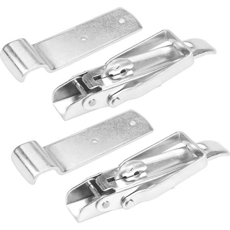 Lot de 2 Fermetures Excentriques Sécurisées 210 mm pour Remorque et Benne Basculante (1/5)
