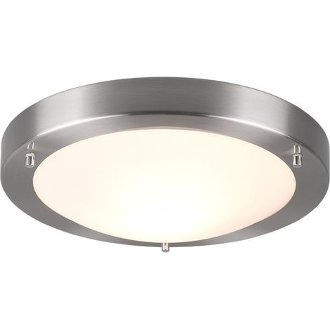 Plafoniera da Bagno Tonda Acciaio 28W Vetro 32 cm Condus GD Trio (1/5)
