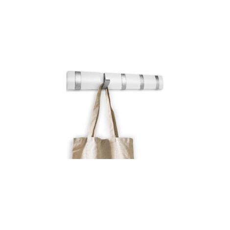 Patère Murale de 5 crochets rétractables, Aluminium Crochet mural pliable en métal Porte Manteau Mural Patères Pour Suspendre Manteaux écharpes, Sacs à Main et Autres, Pour Cuisine, Salle (1/5)